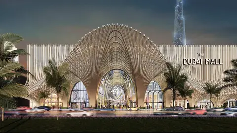 Una maqueta de la expansión del Dubai Mall. (X)