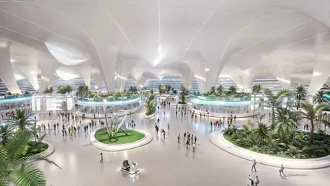 Terminal del nuevo aeropuerto Al Maktoum. (X)