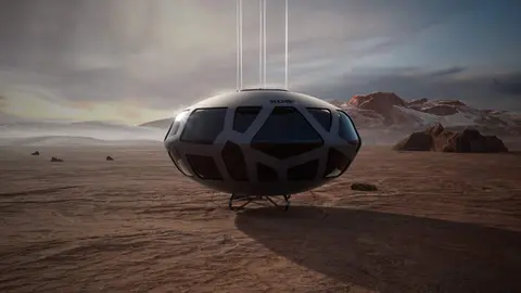 Una nave de Eos X Space. (X)