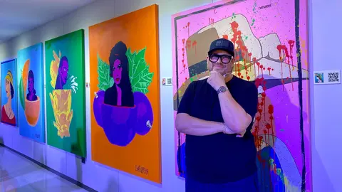 ChefBurger en el lanzamiento de su exposición en ME Dubai (EL CORREO)