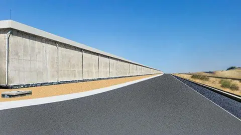 El nuevo depósito de agua de Dubai. (DEWA)