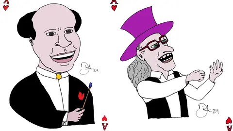 Lorgia y Tamariz vistos por Dixon Moya, autor del texto.