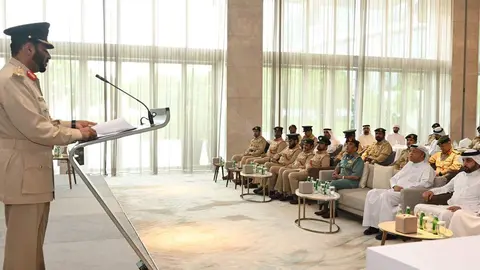 Un momento de la presentación de la campaña 'Verano sin accidentes'. (Dubai Police)