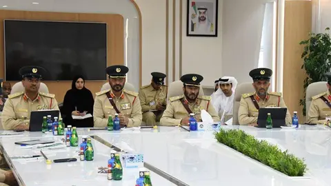 Un grupo de trabajo de la Policía de Dubai. (X)