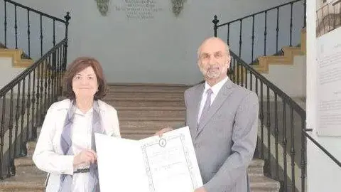 Un momento del homenaje al Aljarwan. (Cedida)