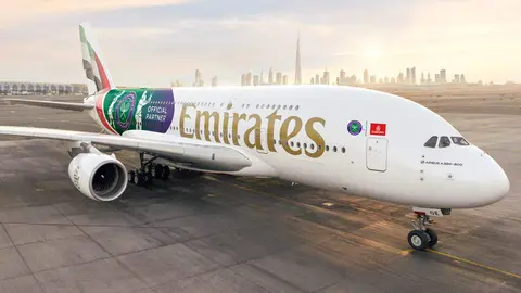 Un avión de Emirates. (X)