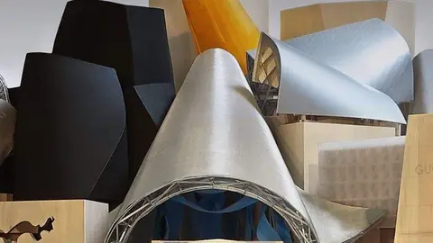 El museo Guggenheim en la isla de Saadiyat. (X)