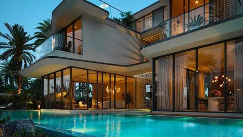 Una maqueta de viviendas en Wadi Villas de Dubai. (Fuente externa)