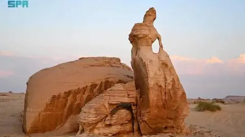 La novia de roca en la ciudad saudí de AlUla. (SPA)