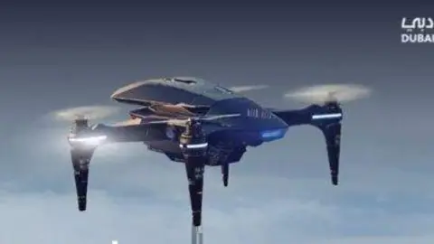 Una captura de pantalla del vídeo difundido por la Policía de Dubai.