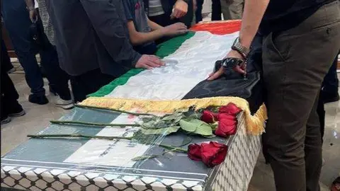 Una imagen del funeral de Haniyeh. (X)