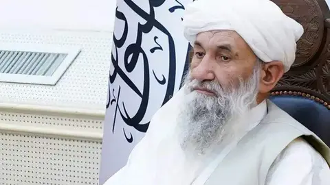 Una imagen de X del primer ministro de Afganistán, Mullah Mohammad Hassan Akhund.