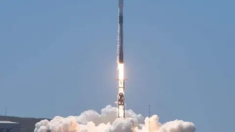 Un momento del lanzamiento del cohete, (SpaceX)