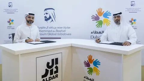 Aldar y Dubai Cares propiciaron la iniciativa. (WAM)