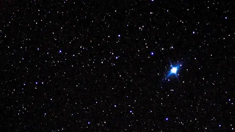 La estrella Suhail brilla en el firmamento. (X)