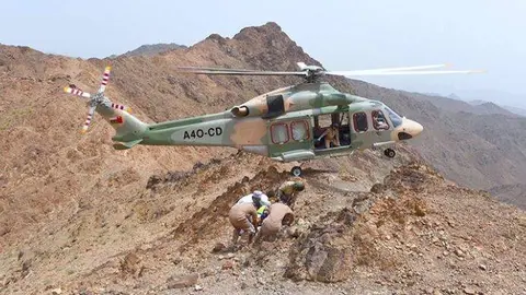 Un helicóptero de rescate en Omán