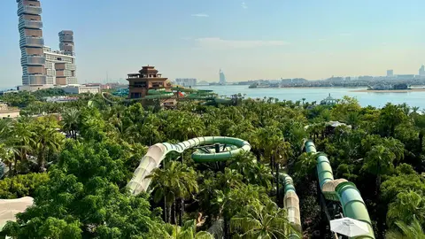 El parque acuático Aquaventure en el hotel Atlantis. (X)