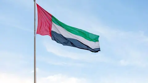 La bandera de EAU. (WAM)