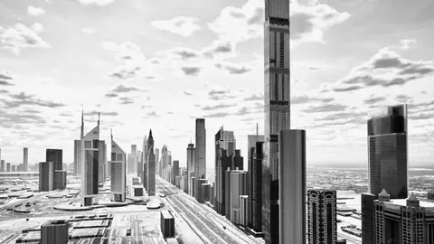 Burj Azizi en Sheikh Zayed Road. (X)