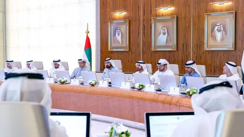 Reunión del Consejo de Ministros de EAU el 2 de septiembre de 2024. (X)