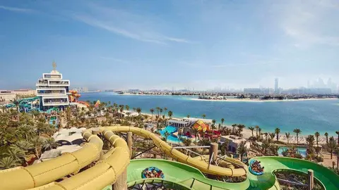 El hotel Atlantis en La Palmera de Dubai cuenta con el parque acuático Aquaventure. (Web Kerzner)