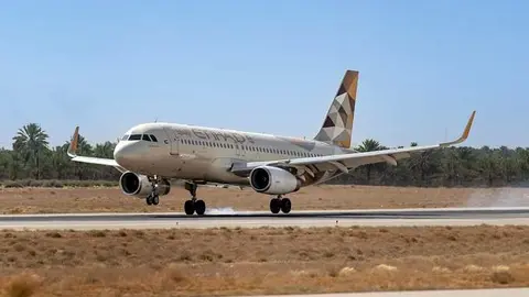 Una aeronave de Etihad Airways. (X)