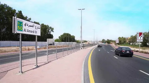 Una de las carreteras afectadas por el nuevo límite de velocidad en Dubai. (RTA)
