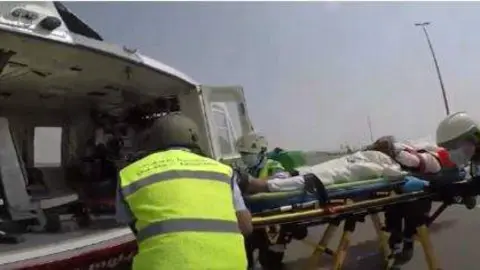 Una captura del vídeo difundido del accidente. (X)
