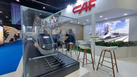 Stand de CAF en Global Rail de Abu Dhabi. (Linkedin)