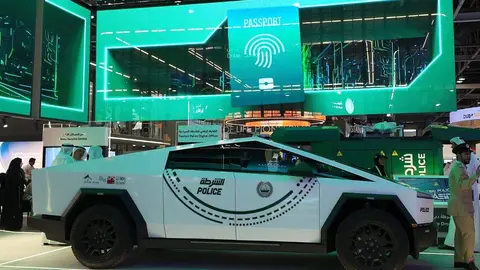 Stand de Dubai Police en Gitex 2024. (X)