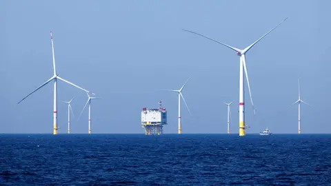 Una imagen del parque eólico. (WAM)