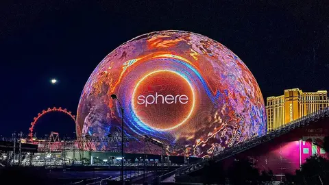 Una imagen de Sphere en Las Vegas. (X)