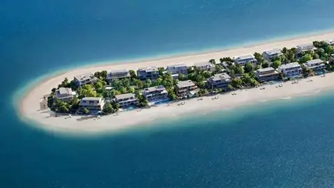 Maqueta de una de las ramas de La Palmera Jebel Ali. (X)