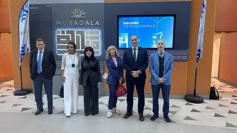 La delegación madrileña en IROS 2024 en Abu Dhabi. (Cedida)