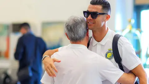 Cristiano Ronaldo llegó este lunes a Dubai. (Al Nasr)