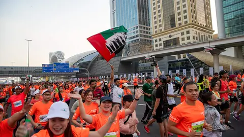 Una imagen de la Dubai Run 2023. (Dubairun.com)