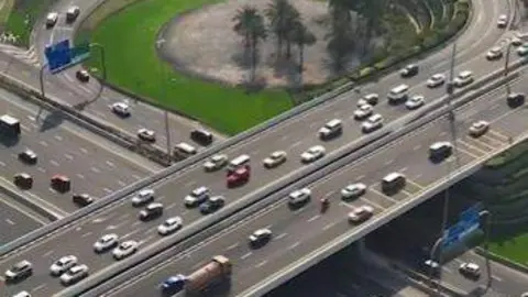Una captura de pantalla del vídeo difundido por la RTA con las mejoras en Al Jaddaf.