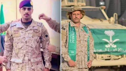 Una imagen publicada en X de los saudíes fallecidos en Yemen.