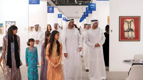 Un momento de la inauguración de Abu Dhabi Art. (WAM)