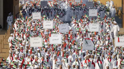 Un momento de la Marcha de la Unión. (WAM)