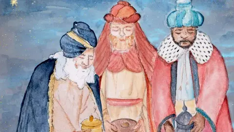 Los tres Reyes Magos. (Myriam Calvo)