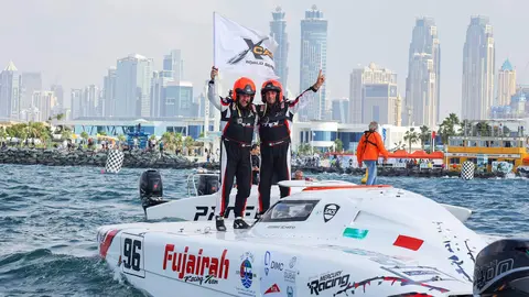 Una imagen del equipo vencedor en la UIM XCAT 2024. (WAM)