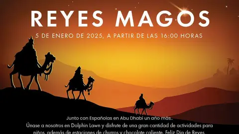 Los Reyes Magos en Abu Dhabi. (Cedida)