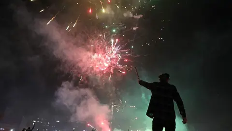 Celebración de Año Nuevo en Damasco. (X)