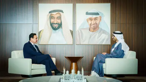 Los ministros de Exteriores de EAU y Paraguay en Abu Dhabi. (WAM)