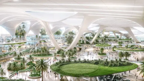 Interior del Aeropuerto Al Maktoum en Dubai. (X)