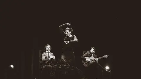 Un momento de la representación de arte flamenco: Emuná. (Cedida)