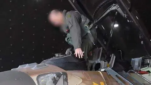 Un miembro de la Fuerza Aérea de Israel. (X)