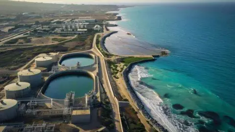 El proyecto de la nueva desaladora en Omán. (X)