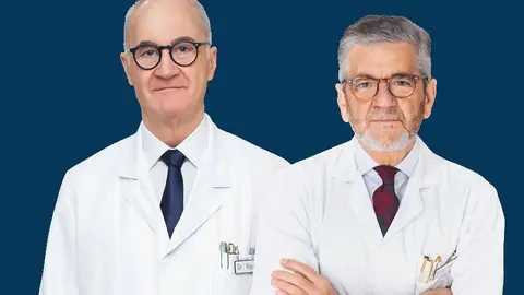 Los traumatólogos Mariano de Prado (derecja) y Pedro Luis Ripoll. (Web)